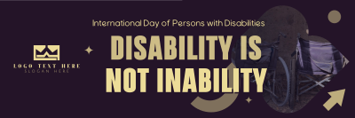 Disability Awareness Twitter header (cover) Image Preview