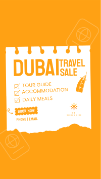 Dubai Travel Destination Facebook story Image Preview