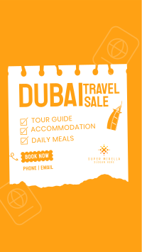 Dubai Travel Destination Facebook story Image Preview