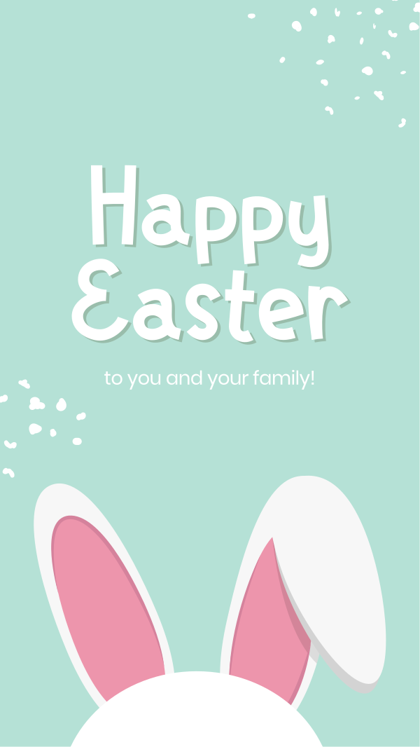 Easter Bunny Ears Facebook Story Design Image Preview