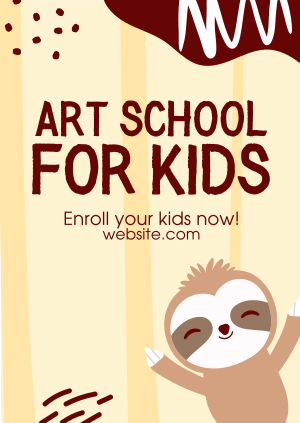 Art School for Kids Poster Image Preview