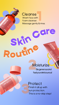 Skin Care Routine Instagram Story Design