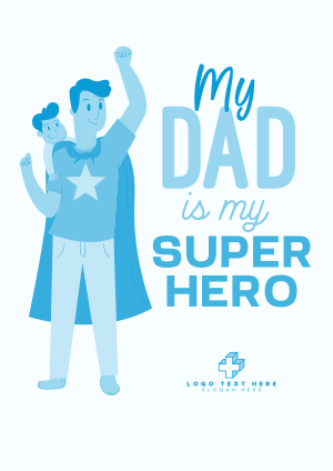 Superhero Dad Flyer Image Preview