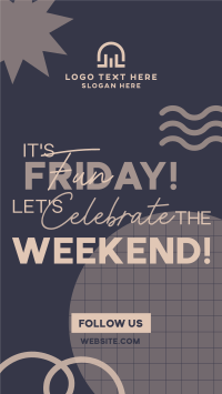Friday Party Weekend Facebook Story Design