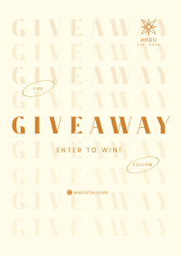 More Giveaway Poster Image Preview