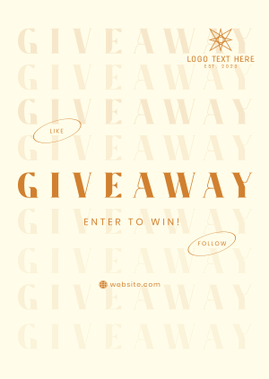 More Giveaway Poster Image Preview