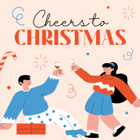 Cheers to Christmas Instagram post Image Preview