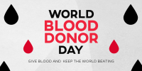 Minimalist Blood Donor Day Twitter Post Design
