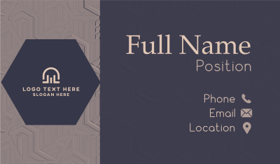 Hexagonal Pattern Business Card Image Preview