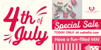 Fourth of July Sale Twitter post Image Preview