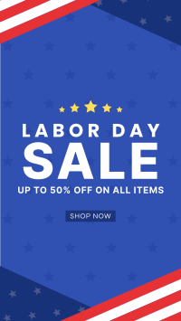 Labor Day Flash Sale Facebook Story Design