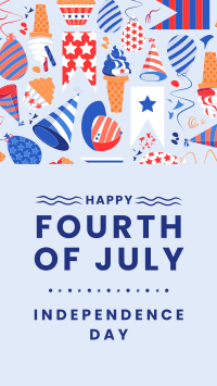 Fourth of July Party Instagram Story Design