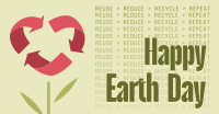 Earth Day Recycle Facebook Ad Design