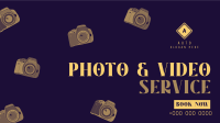 Camera Pattern Facebook event cover Image Preview