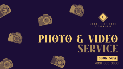 Camera Pattern Facebook event cover Image Preview