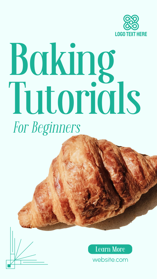 Learn Baking Now Facebook Story Design Image Preview