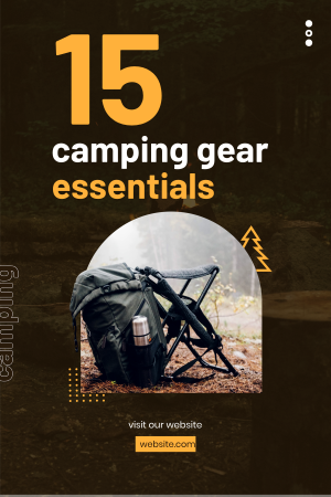 Camping Bag Pinterest Pin Image Preview