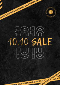 10.10 Sale Tape Flyer Image Preview