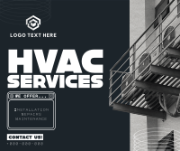 Y2K HVAC Service Facebook Post Design