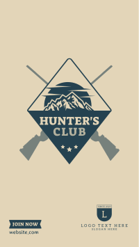 Hunters Club Facebook Story Design