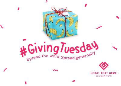 Quirky Giving Tuesday Postcard Image Preview