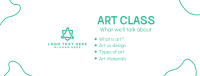 Art Class Discussion Facebook cover Image Preview