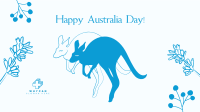 Australia Day Kangaroo Facebook Event Cover Design