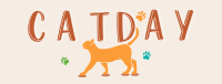 Happy Cat Day Facebook Cover Design