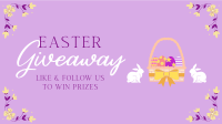 Easter Bunny Giveaway Facebook Event Cover Design