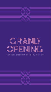 Minimalist Art Deco Grand Opening Instagram Story Preview