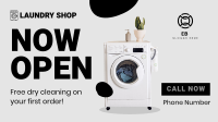 Laundry Shop Opening Facebook event cover Image Preview