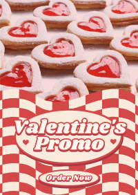 Retro Valentines Promo Poster Design