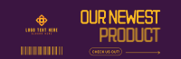 Minimalist Newest Product Twitter Header Preview