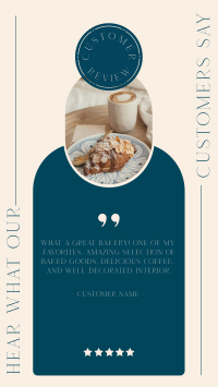 Pastries Customer Review Instagram reel Image Preview