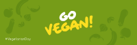 Go Vegan Twitter header (cover) Image Preview