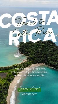 Travel To Costa Rica Instagram story Image Preview