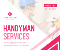 Handyman Services Facebook Post Design