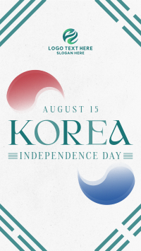 Korea Independence Day YouTube Short Design