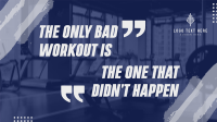 Gym Fitness Quote Animation Preview