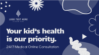 Kiddie Pediatric Doctor Facebook Event Cover Design