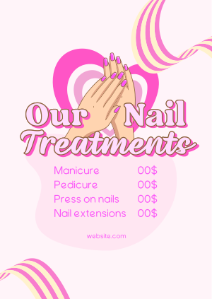 Nail Treatments List Poster Image Preview