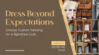 Custom Tailoring Facebook Event Cover Design