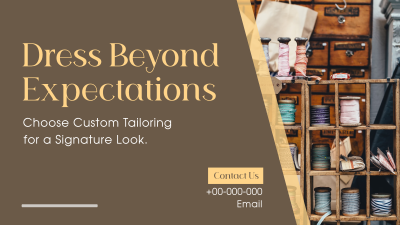 Custom Tailoring Facebook event cover Image Preview