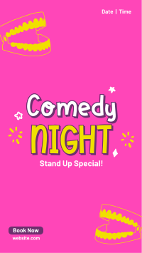 Comedy Night Facebook Story Design