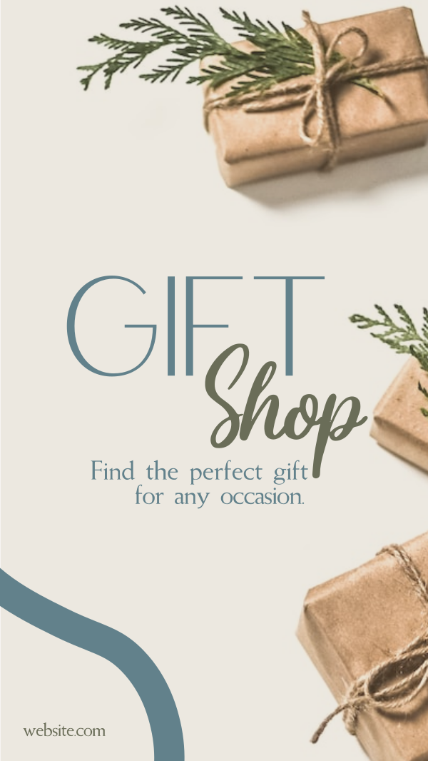 Elegant Gift Shop Instagram Story Design