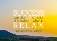 Relax Motivation Quote Postcard Image Preview