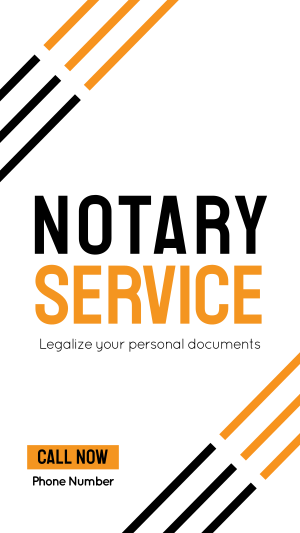Online Notary Service Facebook story Image Preview