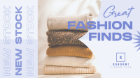 Great Fashion Finds Facebook Event Cover Design