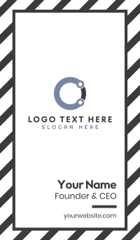 Round Letter C Business Card Design