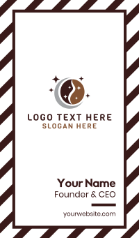 Morning Night Coffee Business Card Design